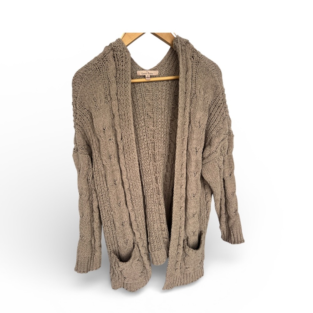 Love Tree Chunky Knit Brown Sweater Medium